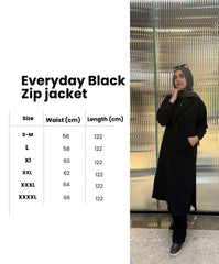 Everyday Black Zip jacket