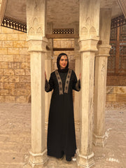 Athar kaftan in Black
