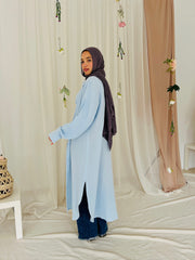 Lujain long shirt IN Baby blue