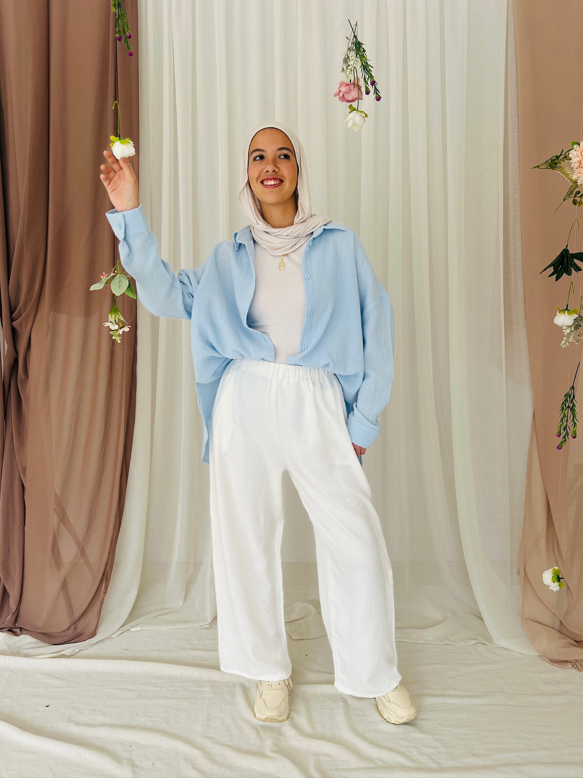 LINEN PANT IN WHITE