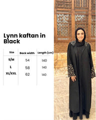 Lynn kaftan in Black