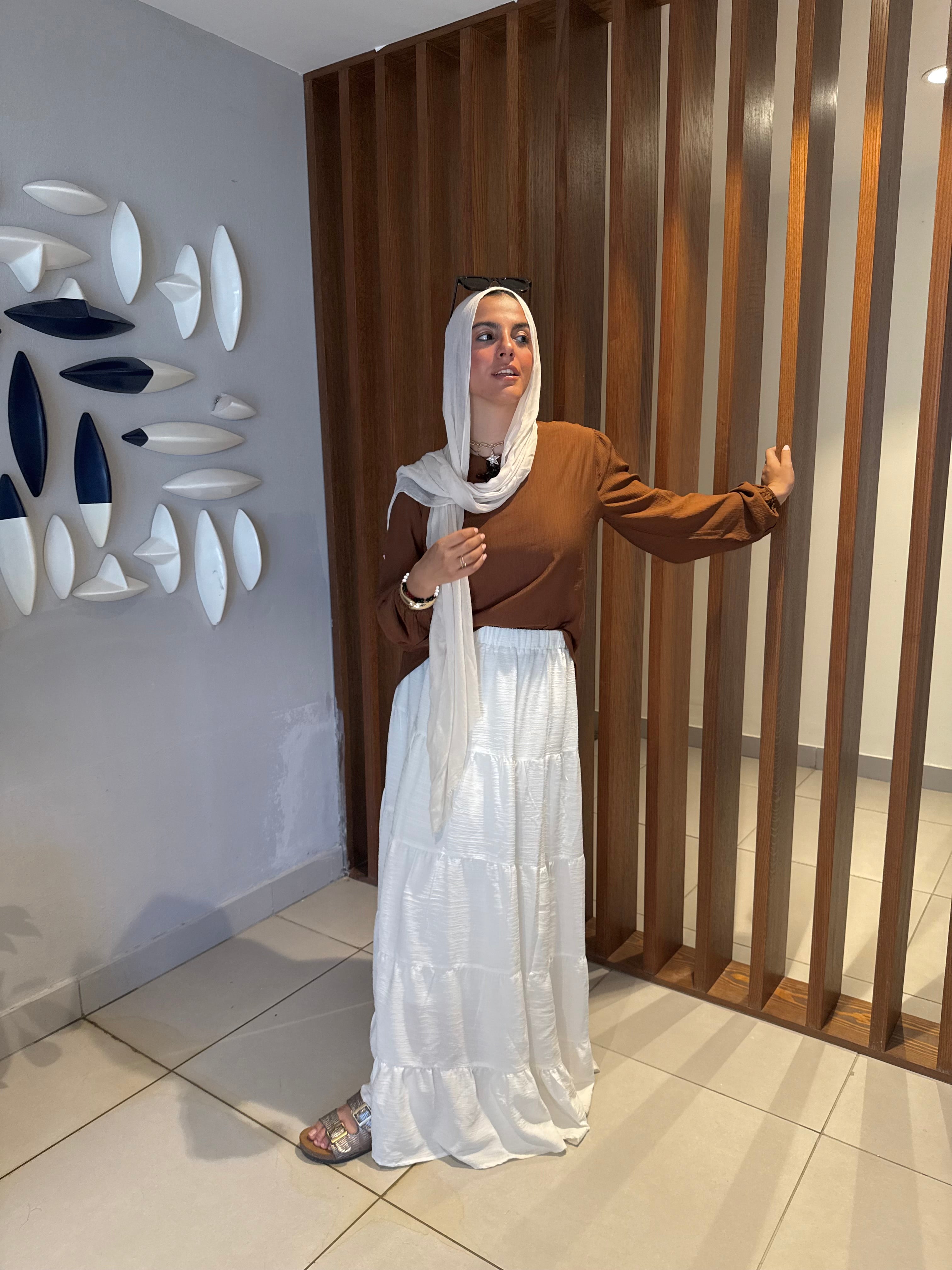 Luna blouse in Brown