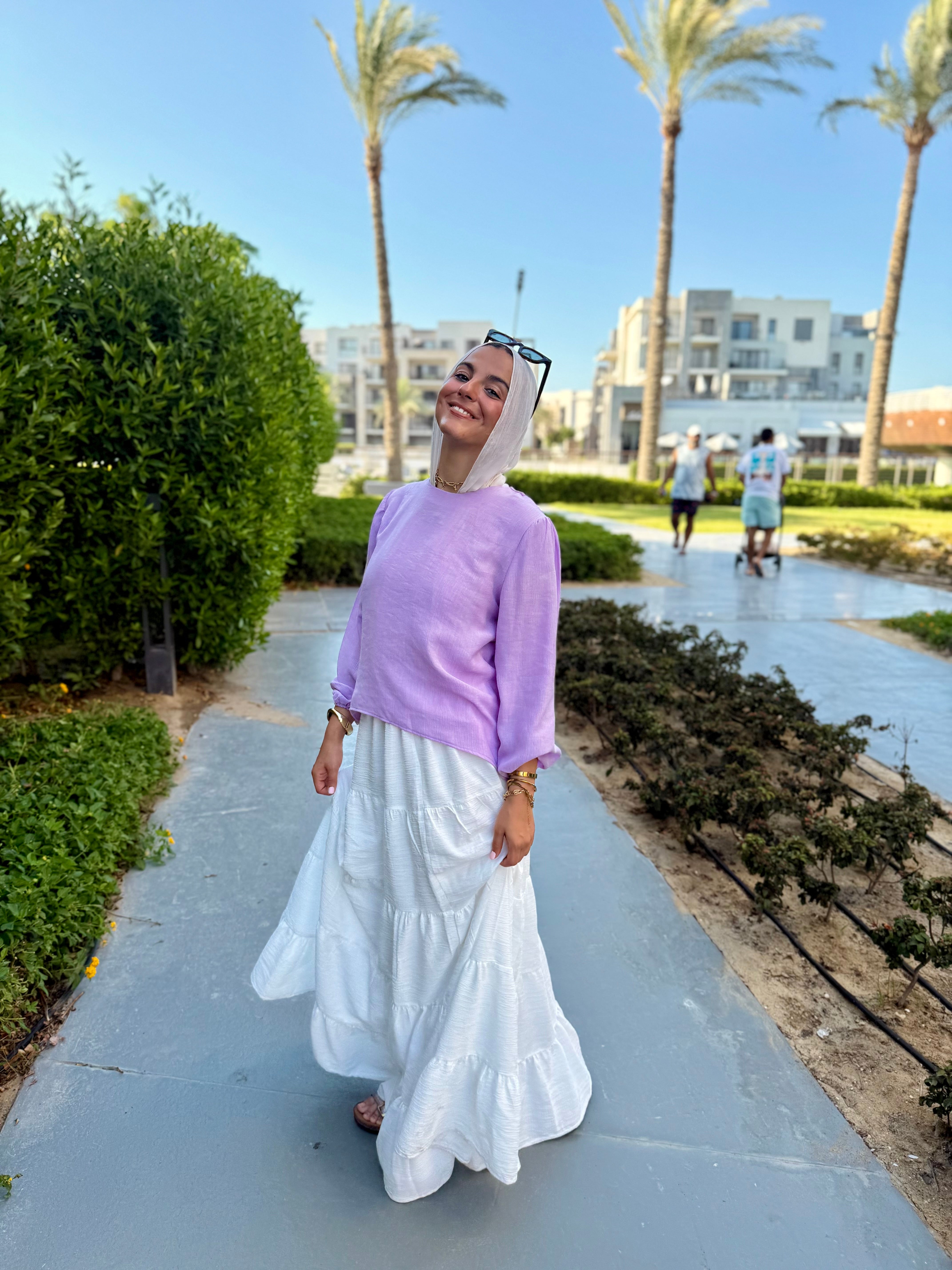 Luna blouse in lavender