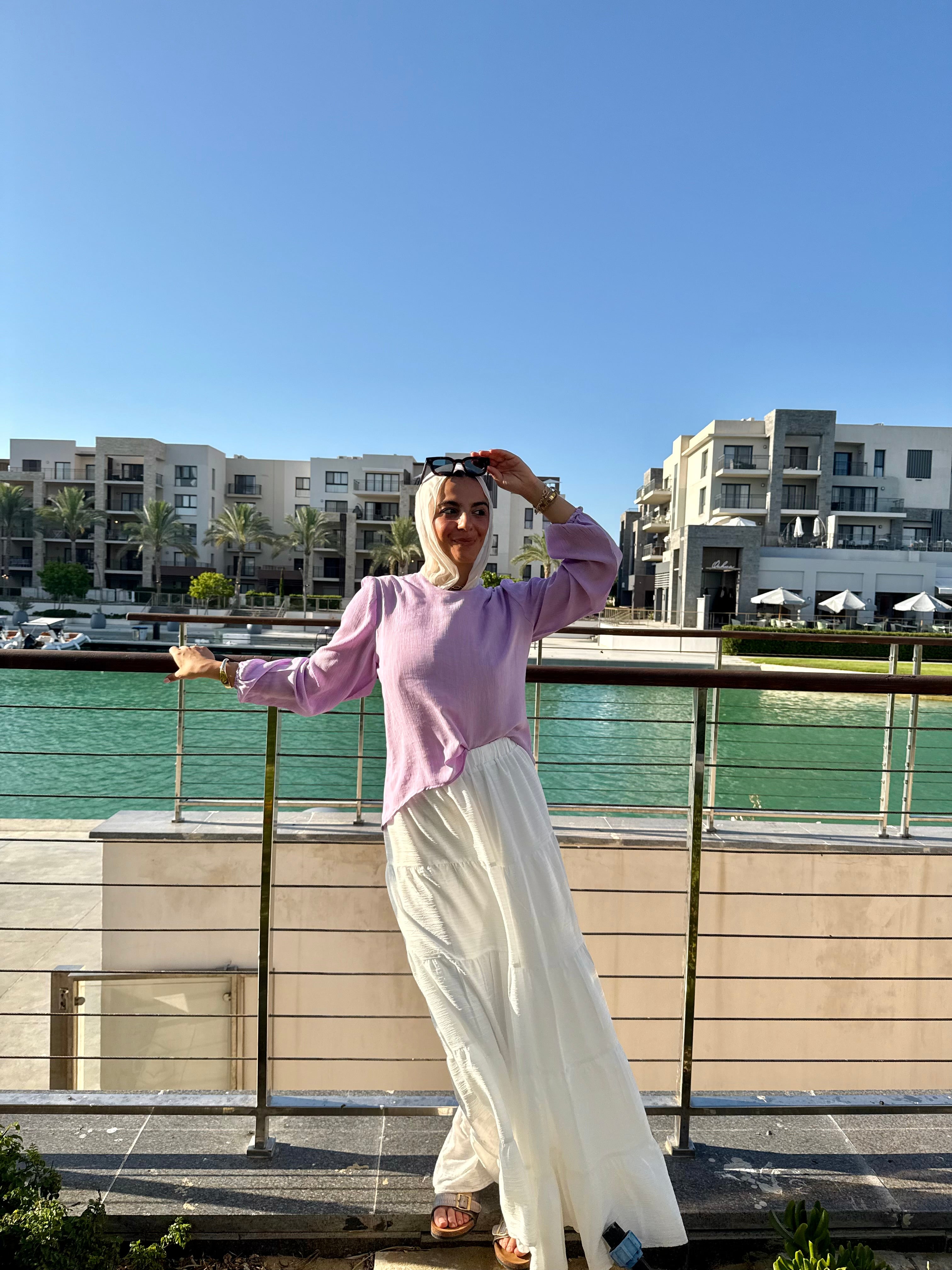 Luna blouse in lavender