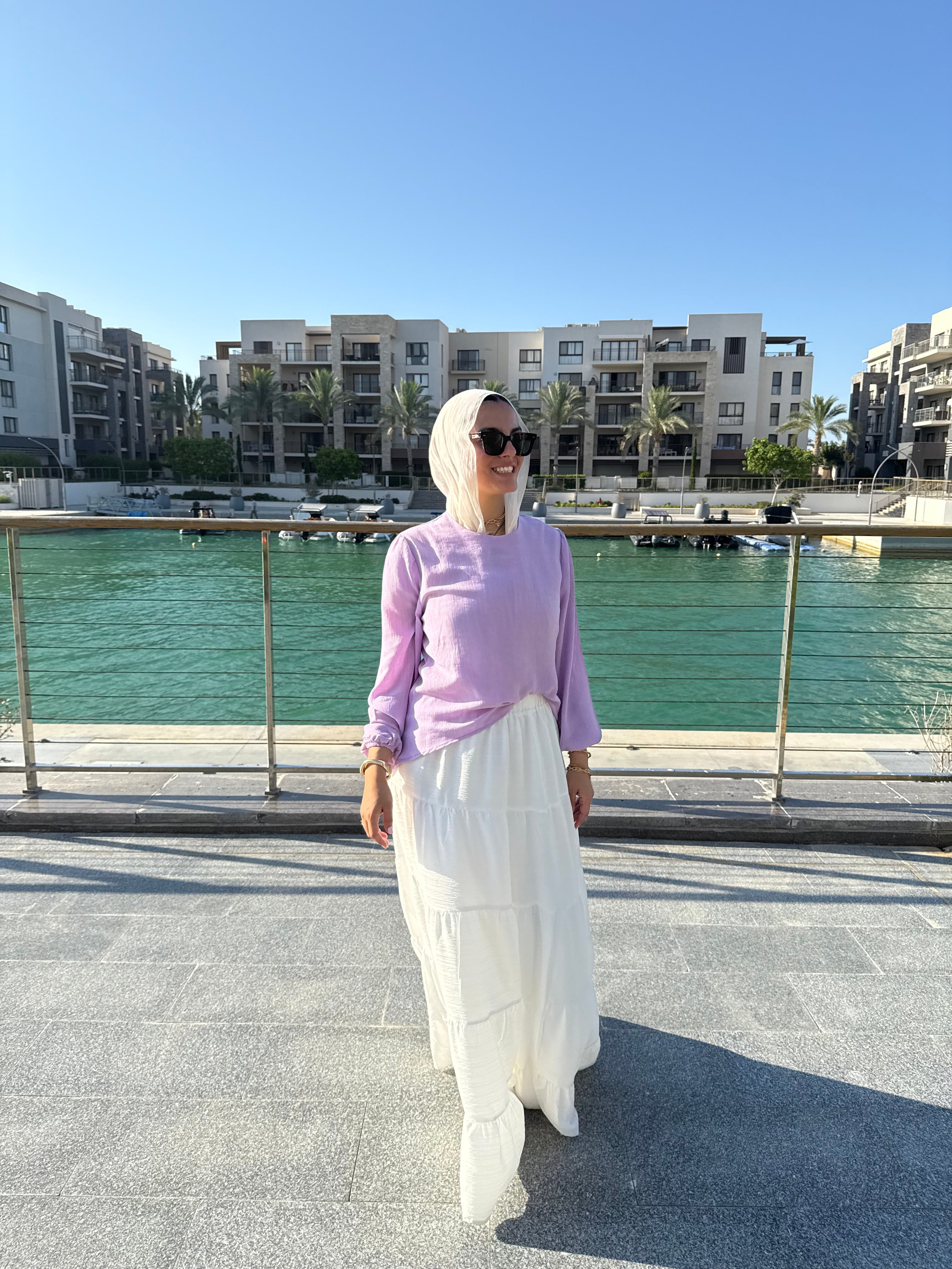 Luna blouse in lavender