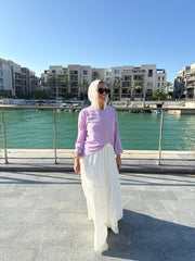 Luna blouse in lavender