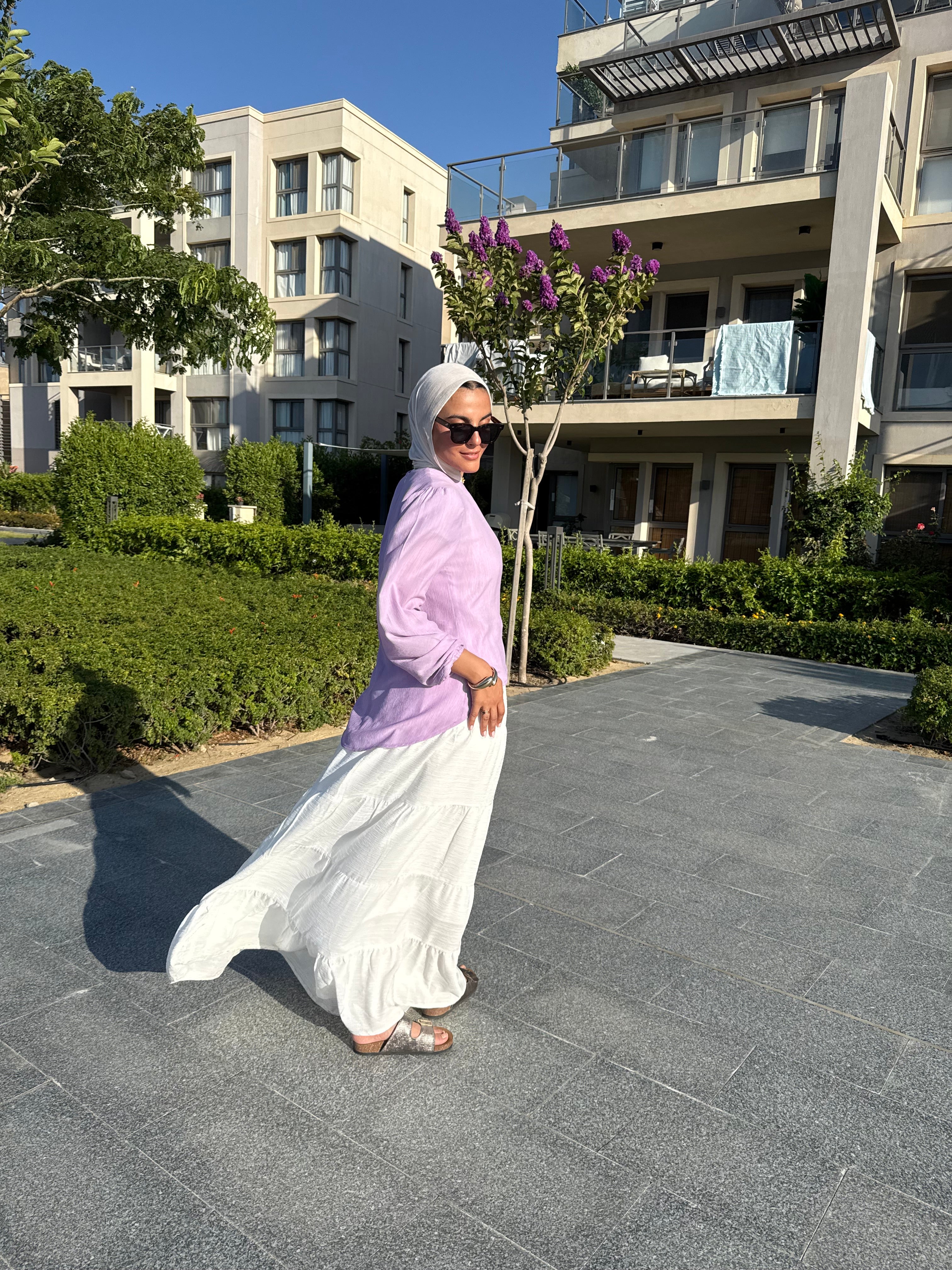 Luna blouse in lavender