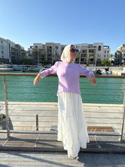 Luna blouse in lavender