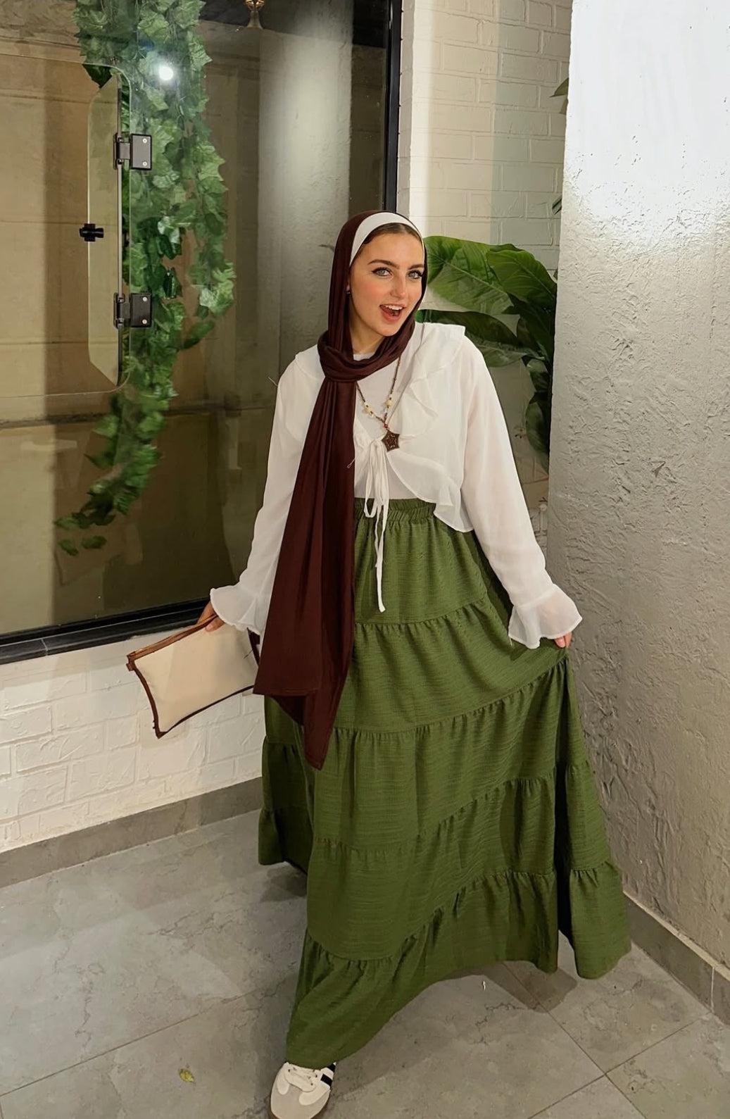 Zahra skirt in olive