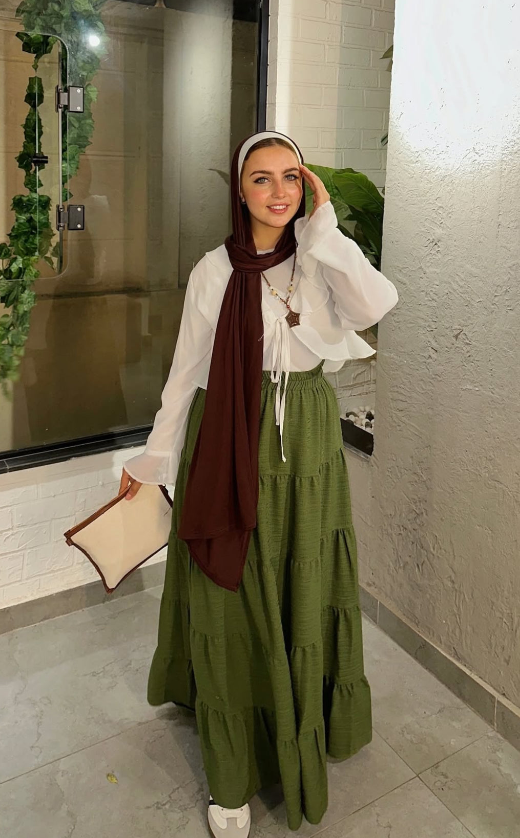 Zahra skirt in olive
