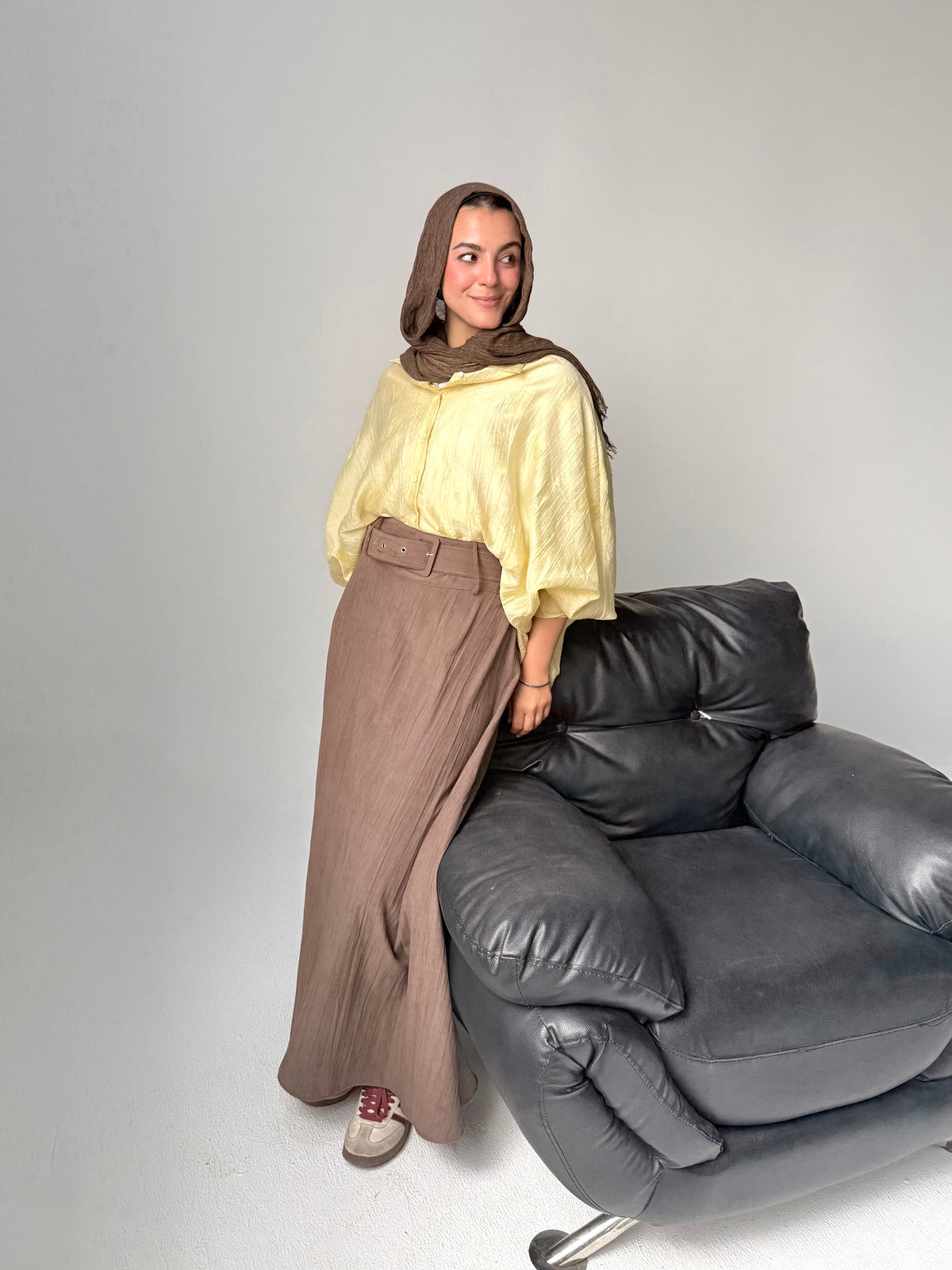 Noreen Cloche Copra Skirt - Brown