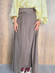 Noreen Cloche Copra Skirt - Brown