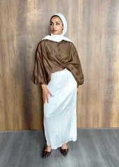 Organza skirt in white