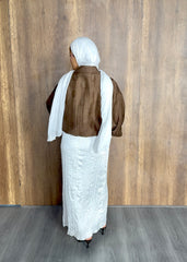 Organza skirt in white