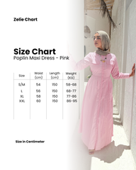 Poplin Maxi Dress - Pink