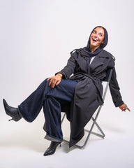 Trench coat in Black